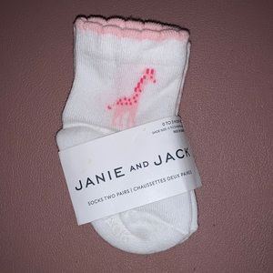 NWT Janie and Jack Newborn Baby Girl Socks